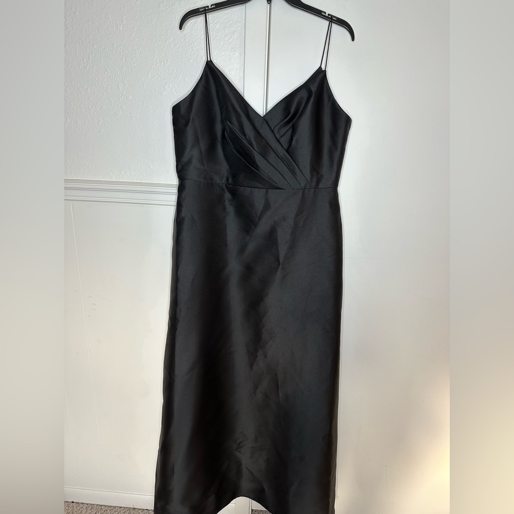ALFRED SUNG Black Spaghetti Strap Dress size 18 R1